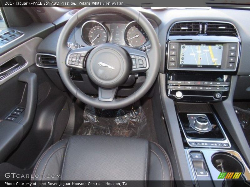 Polaris White / Jet w/Tan 2017 Jaguar F-PACE 35t AWD Prestige