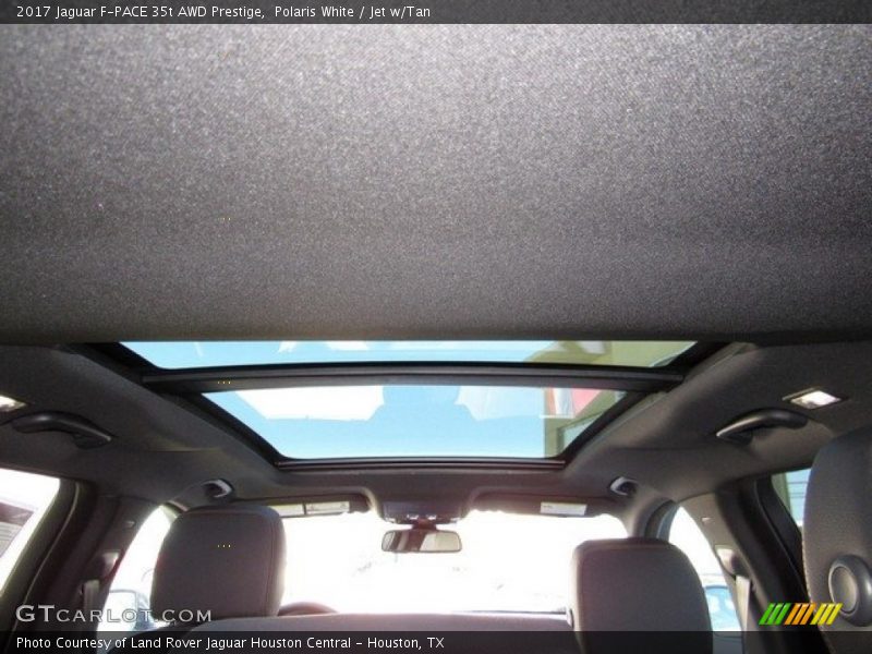 Polaris White / Jet w/Tan 2017 Jaguar F-PACE 35t AWD Prestige