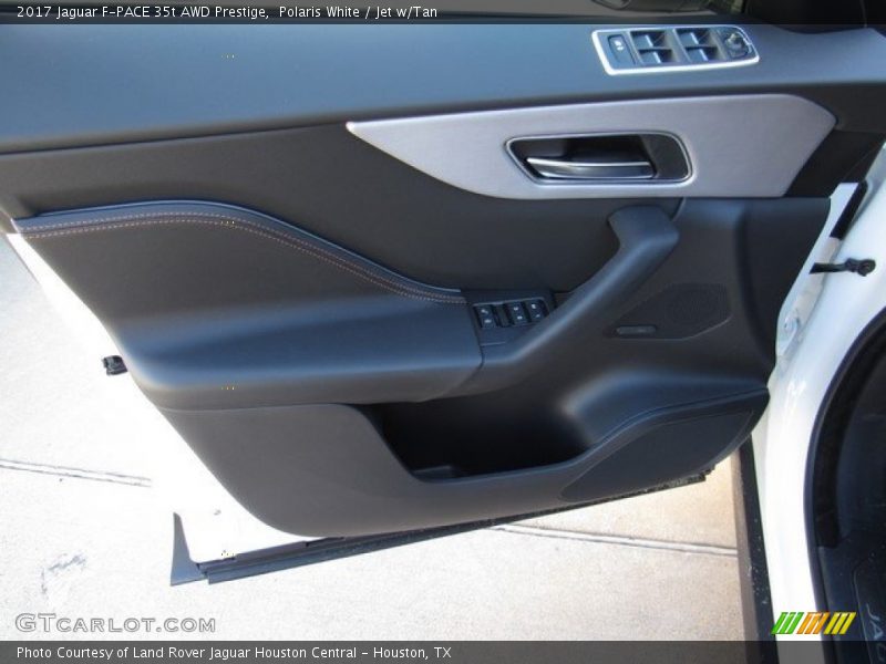 Polaris White / Jet w/Tan 2017 Jaguar F-PACE 35t AWD Prestige