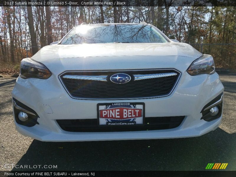 Crystal White Pearl / Black 2017 Subaru Impreza 2.0i Limited 5-Door