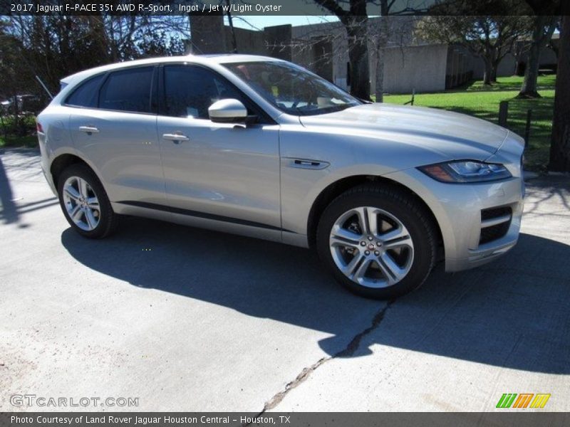 Ingot / Jet w/Light Oyster 2017 Jaguar F-PACE 35t AWD R-Sport