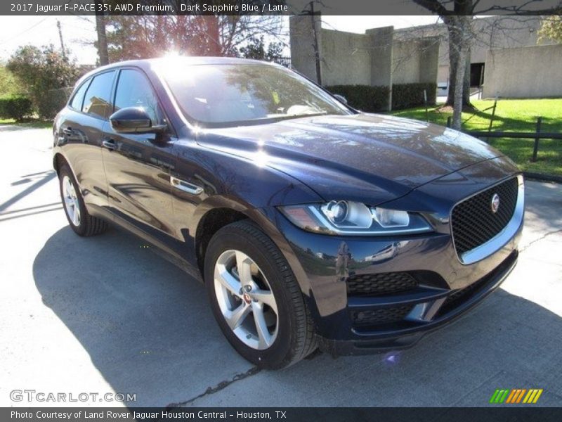 Front 3/4 View of 2017 F-PACE 35t AWD Premium