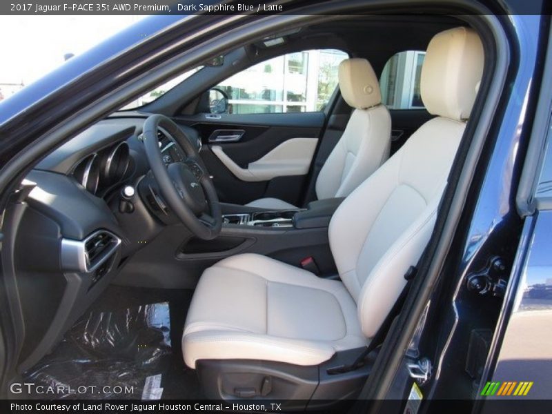 Dark Sapphire Blue / Latte 2017 Jaguar F-PACE 35t AWD Premium