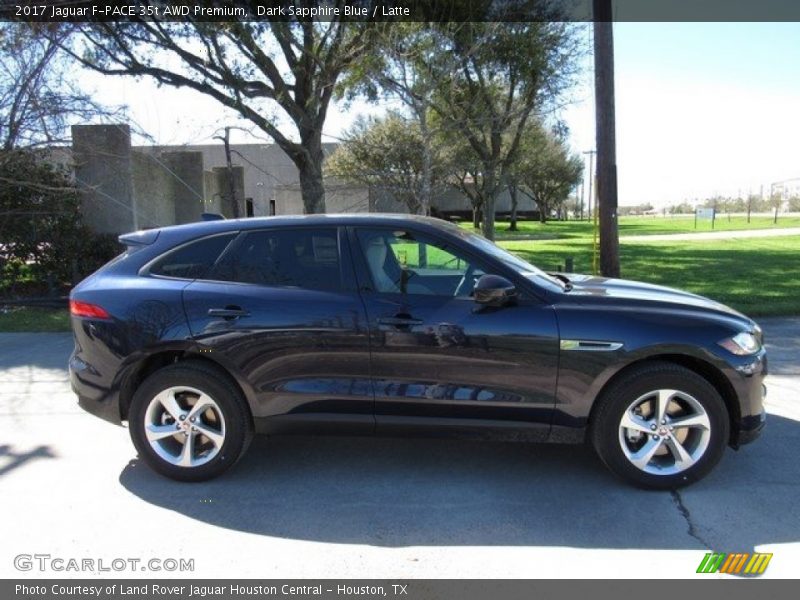 Dark Sapphire Blue / Latte 2017 Jaguar F-PACE 35t AWD Premium