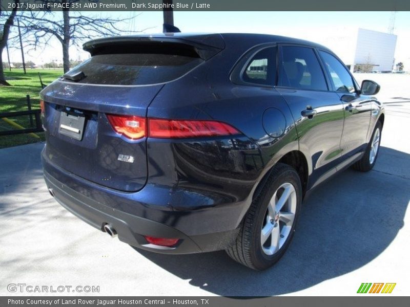 Dark Sapphire Blue / Latte 2017 Jaguar F-PACE 35t AWD Premium