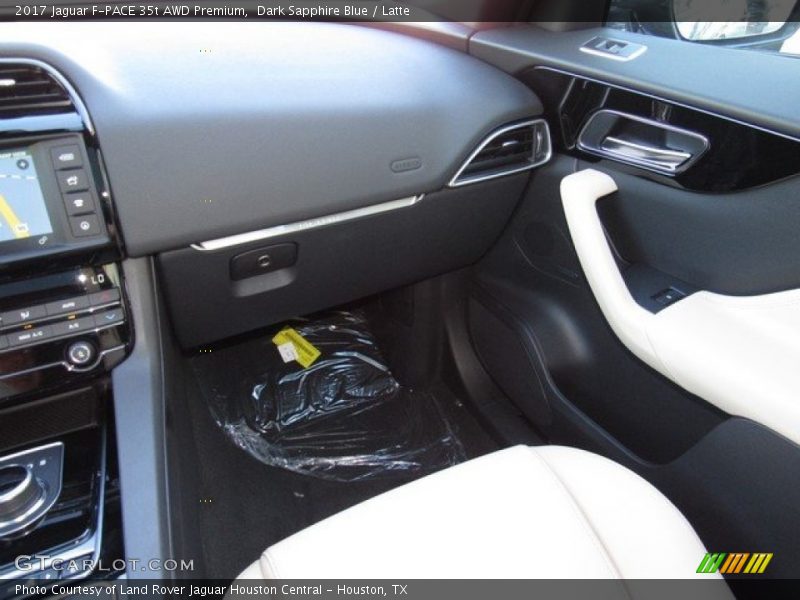 Dark Sapphire Blue / Latte 2017 Jaguar F-PACE 35t AWD Premium