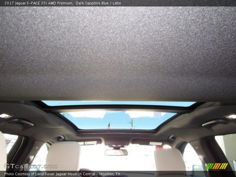 Dark Sapphire Blue / Latte 2017 Jaguar F-PACE 35t AWD Premium