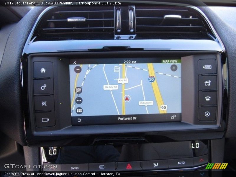 Dark Sapphire Blue / Latte 2017 Jaguar F-PACE 35t AWD Premium