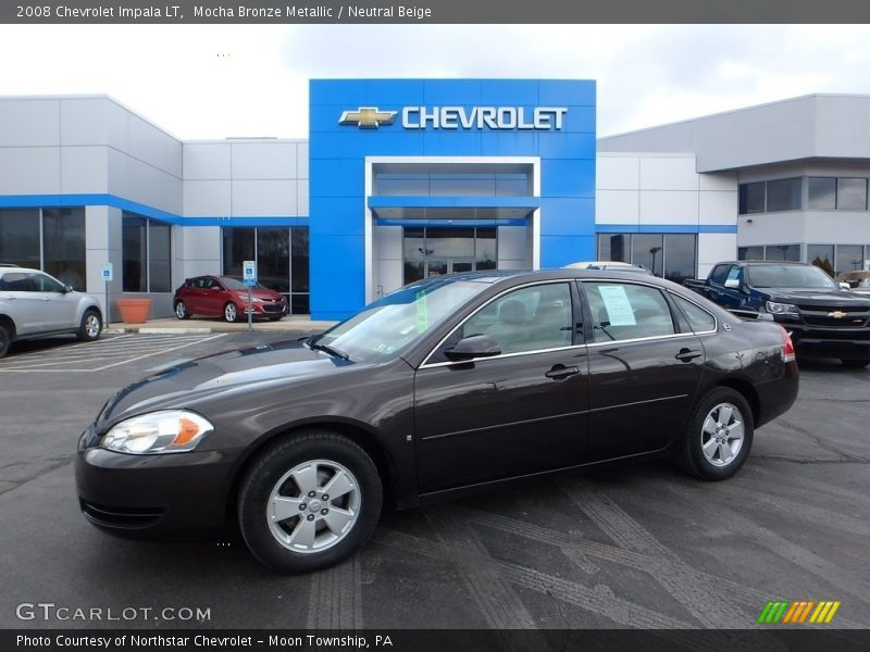Mocha Bronze Metallic / Neutral Beige 2008 Chevrolet Impala LT