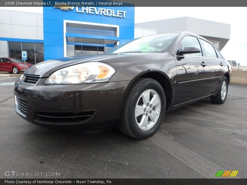 Mocha Bronze Metallic / Neutral Beige 2008 Chevrolet Impala LT