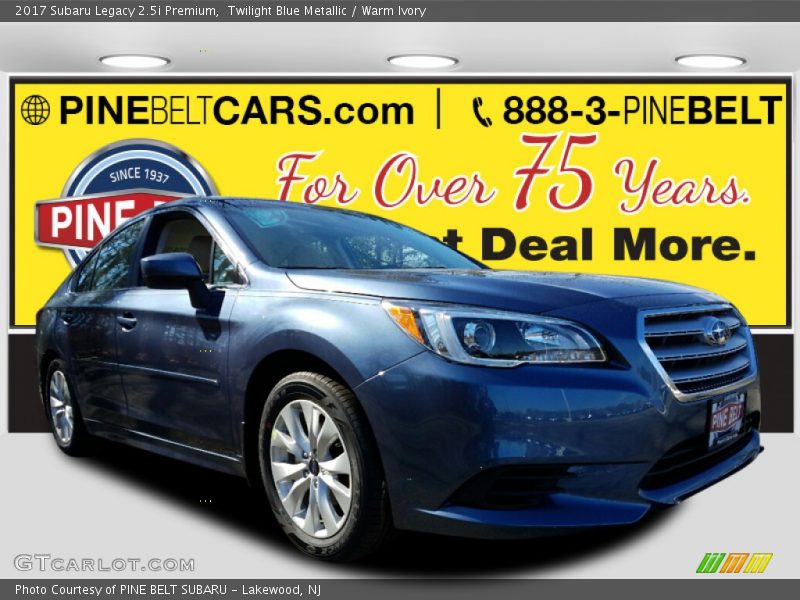 Twilight Blue Metallic / Warm Ivory 2017 Subaru Legacy 2.5i Premium