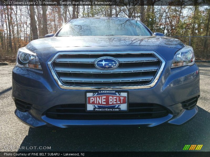 Twilight Blue Metallic / Warm Ivory 2017 Subaru Legacy 2.5i Premium