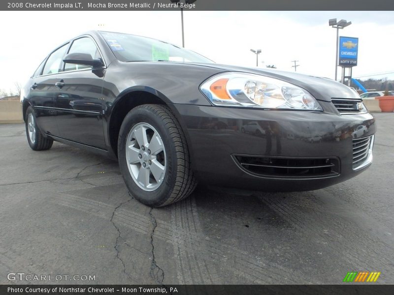 Mocha Bronze Metallic / Neutral Beige 2008 Chevrolet Impala LT