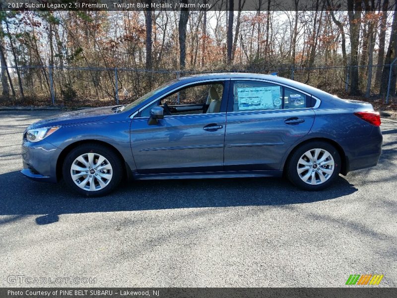 Twilight Blue Metallic / Warm Ivory 2017 Subaru Legacy 2.5i Premium
