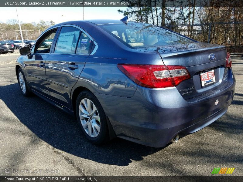 Twilight Blue Metallic / Warm Ivory 2017 Subaru Legacy 2.5i Premium