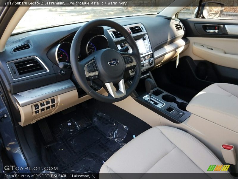 Twilight Blue Metallic / Warm Ivory 2017 Subaru Legacy 2.5i Premium