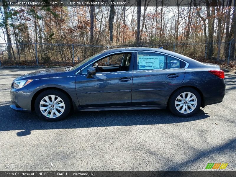 Carbide Gray Metallic / Slate Black 2017 Subaru Legacy 2.5i Premium