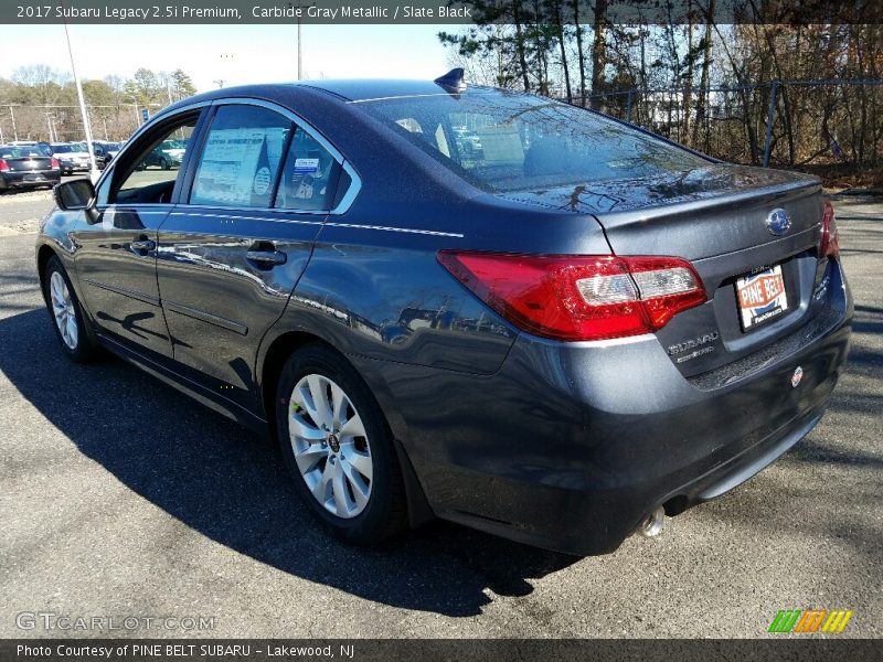 Carbide Gray Metallic / Slate Black 2017 Subaru Legacy 2.5i Premium