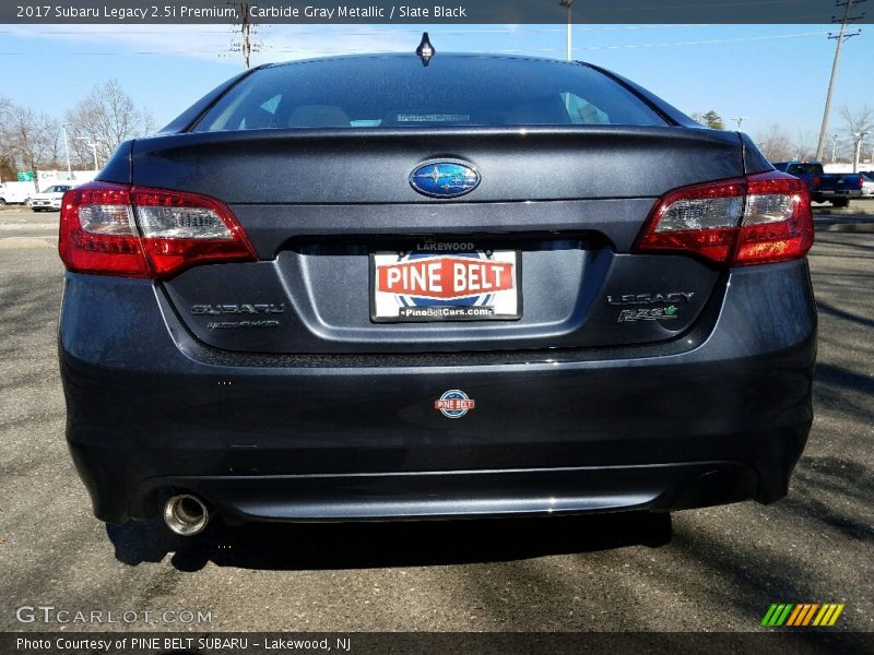 Carbide Gray Metallic / Slate Black 2017 Subaru Legacy 2.5i Premium