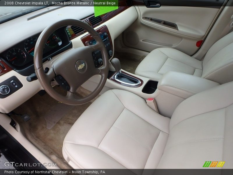 Mocha Bronze Metallic / Neutral Beige 2008 Chevrolet Impala LT