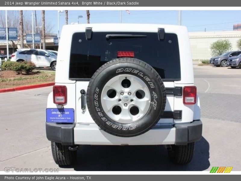 Bright White / Black/Dark Saddle 2014 Jeep Wrangler Unlimited Sahara 4x4