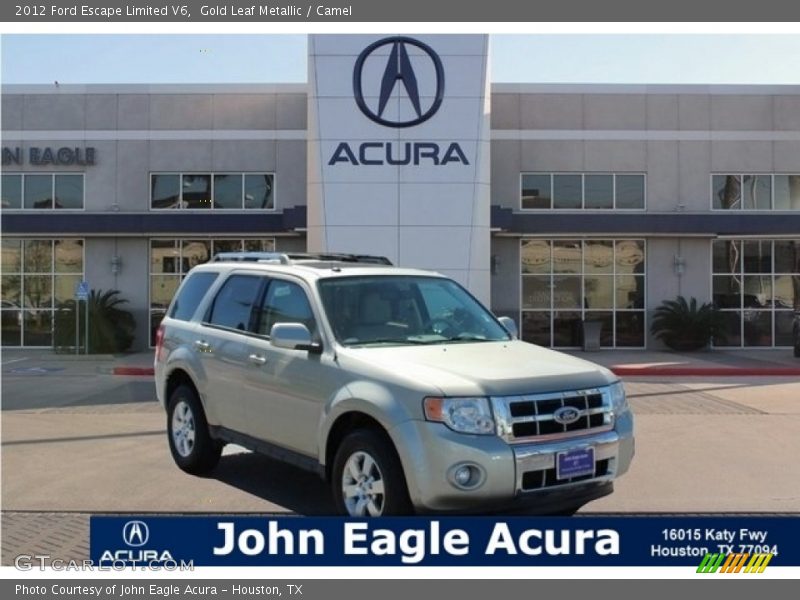 Gold Leaf Metallic / Camel 2012 Ford Escape Limited V6