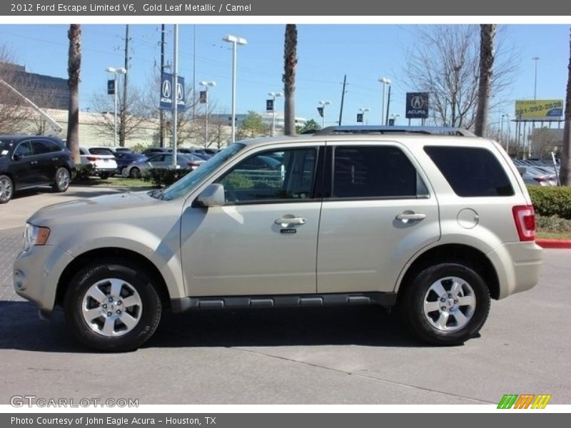 Gold Leaf Metallic / Camel 2012 Ford Escape Limited V6