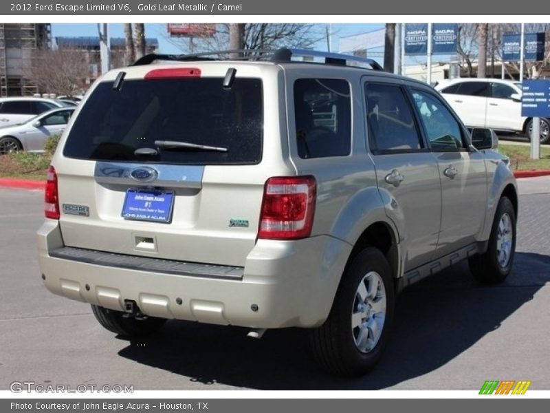 Gold Leaf Metallic / Camel 2012 Ford Escape Limited V6