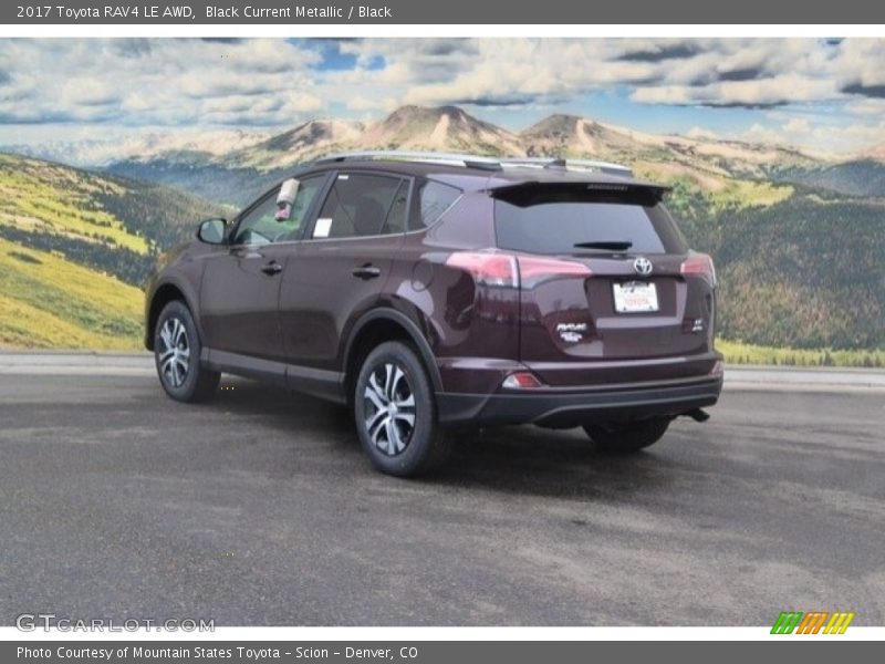 Black Current Metallic / Black 2017 Toyota RAV4 LE AWD