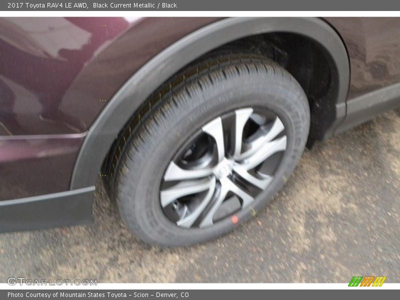 Black Current Metallic / Black 2017 Toyota RAV4 LE AWD