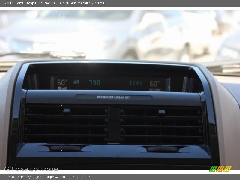 Gold Leaf Metallic / Camel 2012 Ford Escape Limited V6