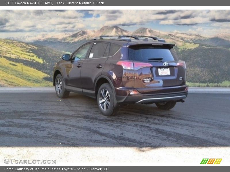Black Current Metallic / Black 2017 Toyota RAV4 XLE AWD