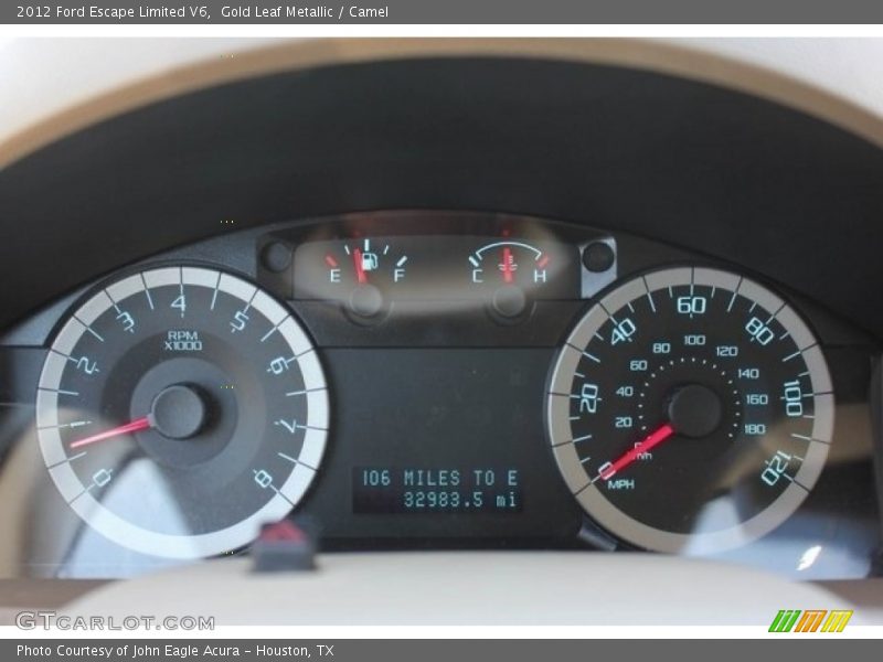 Gold Leaf Metallic / Camel 2012 Ford Escape Limited V6