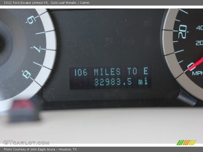 Gold Leaf Metallic / Camel 2012 Ford Escape Limited V6