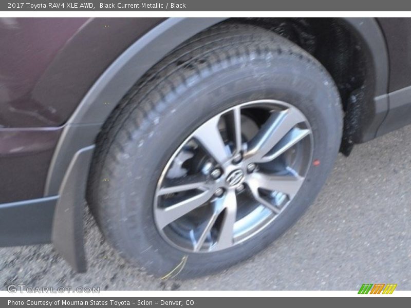 Black Current Metallic / Black 2017 Toyota RAV4 XLE AWD