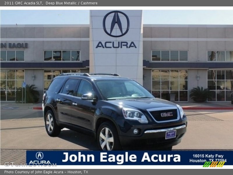 Deep Blue Metallic / Cashmere 2011 GMC Acadia SLT