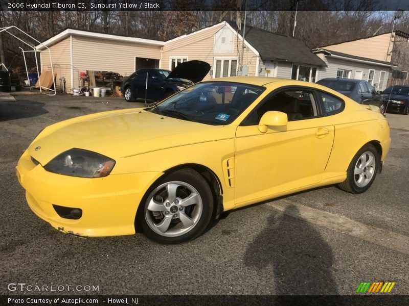 Sunburst Yellow / Black 2006 Hyundai Tiburon GS