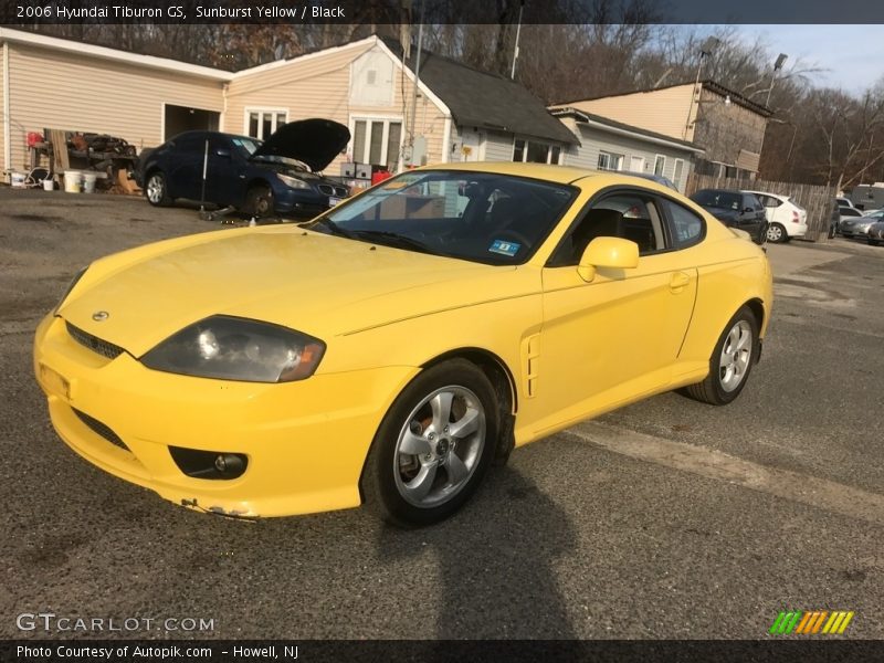 Sunburst Yellow / Black 2006 Hyundai Tiburon GS