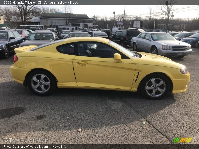 Sunburst Yellow / Black 2006 Hyundai Tiburon GS