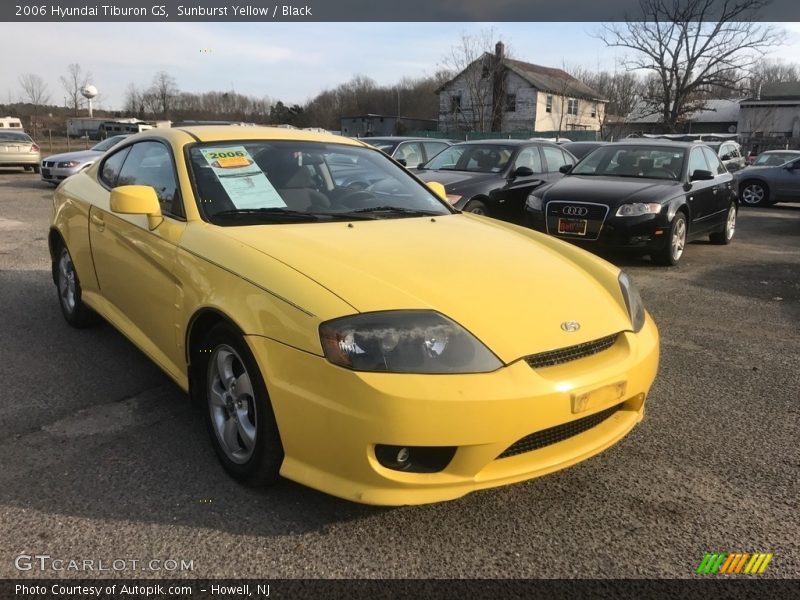 Sunburst Yellow / Black 2006 Hyundai Tiburon GS