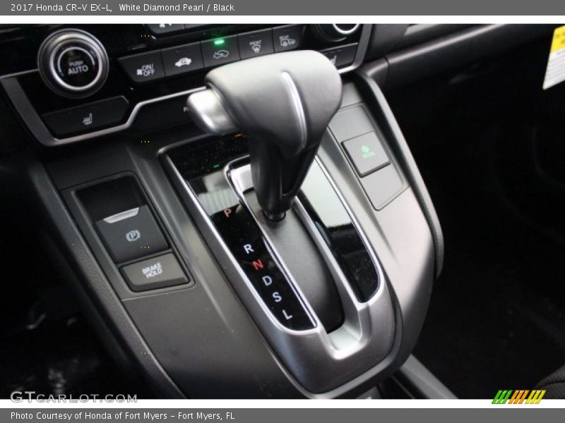 White Diamond Pearl / Black 2017 Honda CR-V EX-L