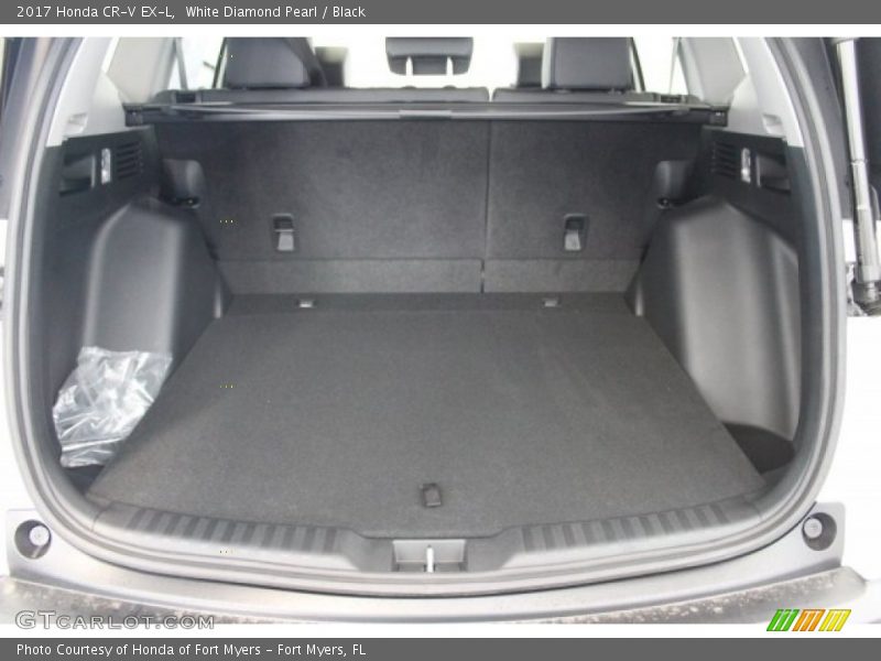 White Diamond Pearl / Black 2017 Honda CR-V EX-L