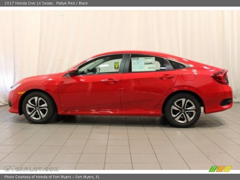 Rallye Red / Black 2017 Honda Civic LX Sedan