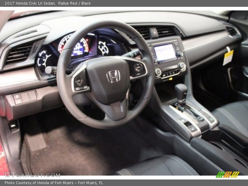Rallye Red / Black 2017 Honda Civic LX Sedan