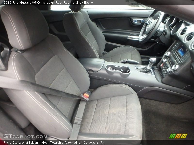 Ruby Red Metallic / Ebony 2016 Ford Mustang V6 Convertible