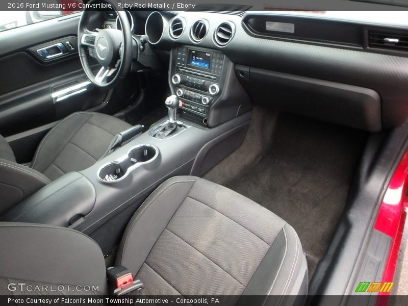 Ruby Red Metallic / Ebony 2016 Ford Mustang V6 Convertible