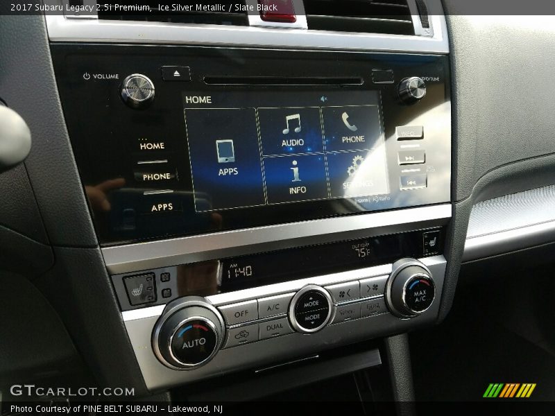 Ice Silver Metallic / Slate Black 2017 Subaru Legacy 2.5i Premium