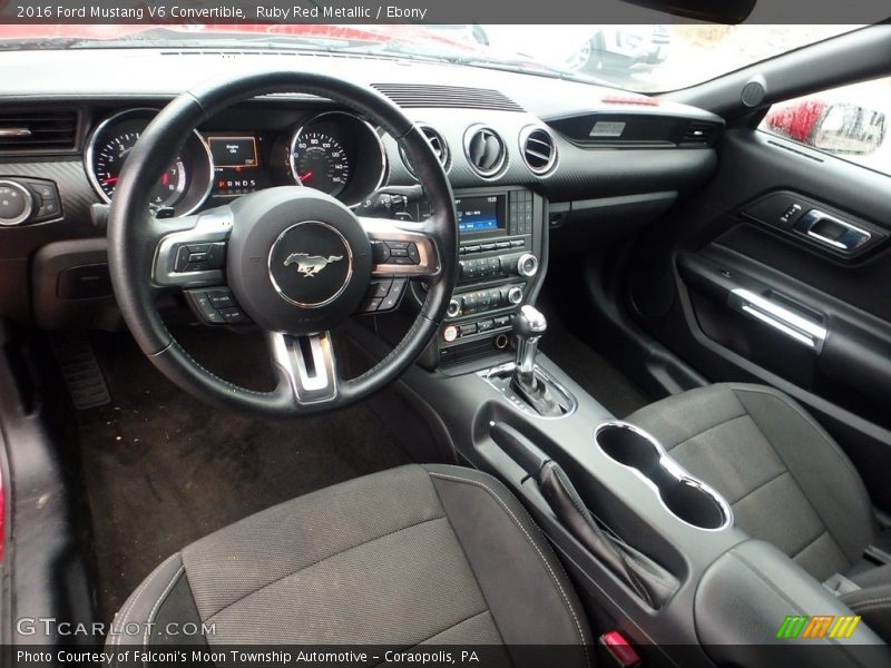 Ruby Red Metallic / Ebony 2016 Ford Mustang V6 Convertible