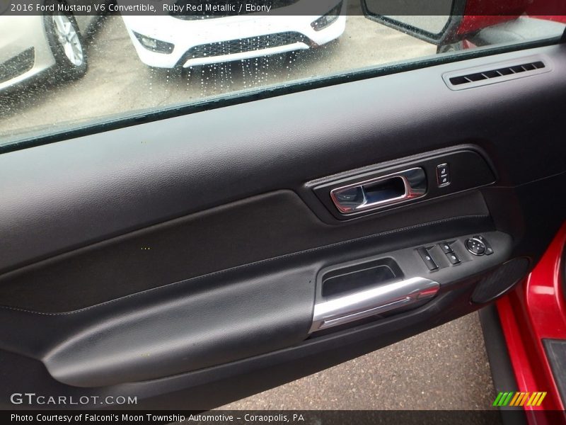 Ruby Red Metallic / Ebony 2016 Ford Mustang V6 Convertible