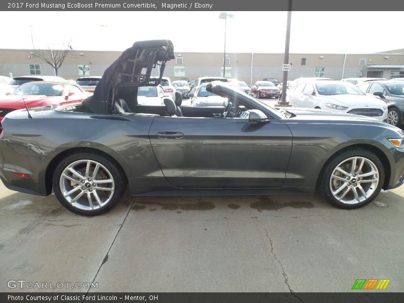 Magnetic / Ebony 2017 Ford Mustang EcoBoost Premium Convertible